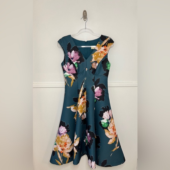 Anthropologie Moulinette Soeurs Baikal Floral Fit & Flare Midi Dress - Picture 1 of 15